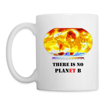 No Plan(et) B (hell) - Tasse - Weiß - Links