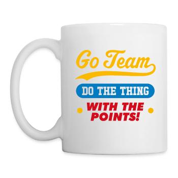 Go Team Do the thing with the points - Mug - white - Left