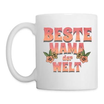 Beste Mama der Welt - Tasse - Weiß - Links