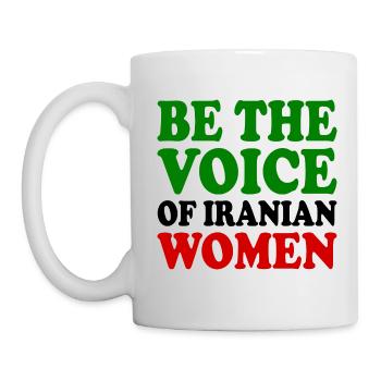 Be the voice of iranian women - Mug - white - Left