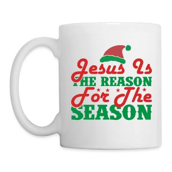 Jesus Is The Reason For The Season - Christmas - Mug - white - Left