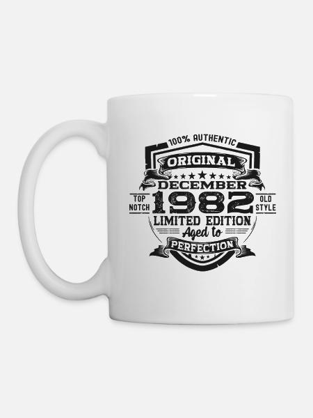 Dezember Jahrgang 1982 40. Geburtstag Geschenk - Tasse - Weiß