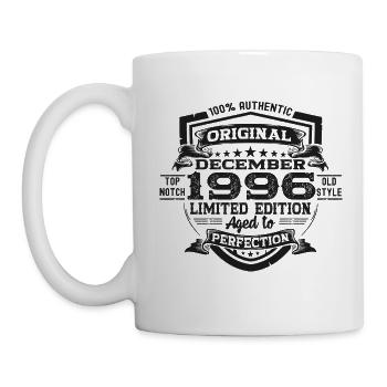 December Born 1996 26th birthday gift - Mug - white - Left