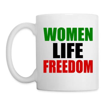 Women life freedom - Tasse - Weiß - Links