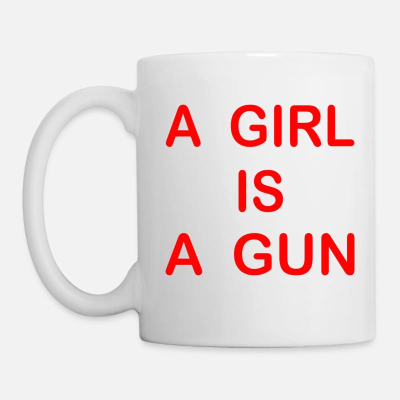A girl is a gun - Mug blanc - blanc