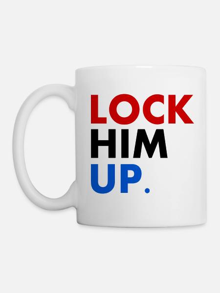 Lock him up - Tasse - Weiß