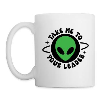 Take me to your leader - Mug - white - Left