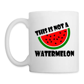 THIS IS NOT A WATERMELON - Tasse - Weiß - Links