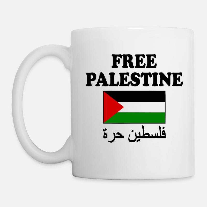 Free palestine - Tasse - Weiß