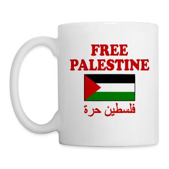 Free palestine - Mug - white - Left