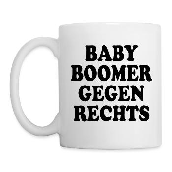 Baby boomer gegen rechts - Tasse - Weiß - Links