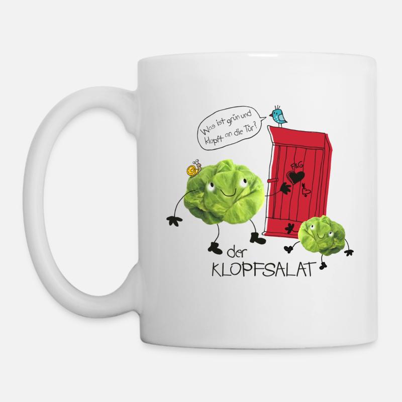 Klopfsalat - Tasse - Weiß