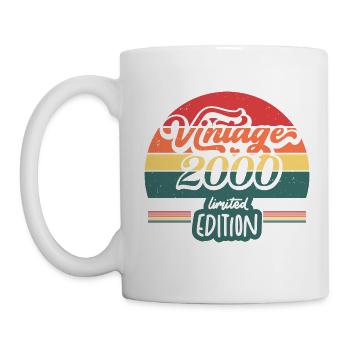 Jahrgang 2000 Limitierte Auflage - Tasse - Weiß - Links