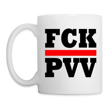 Fck pvv - Mug blanc - blanc - Gauche