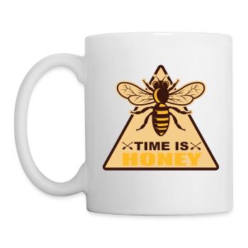 Le temps est miel apiculteur apiculteur Dictons d’abeilles - Mug blanc - blanc - Gauche