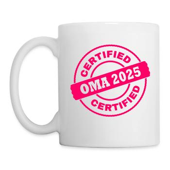 Oma 2025 - Tasse - Weiß - Links