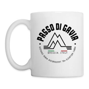 PASSO DI GAVIA ITALY MOUNTAIN CLIMB CYCLING - Mug - white - Left