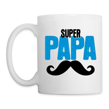 Super Papa - Tasse - Weiß - Links