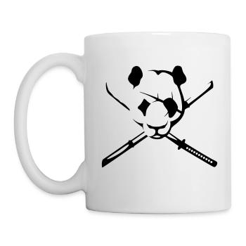Panda Pirat - Tasse - Weiß - Links