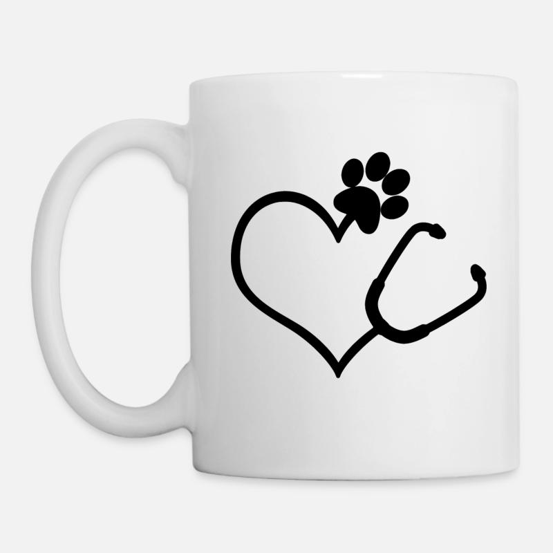 vétérinaire - Mug blanc - blanc
