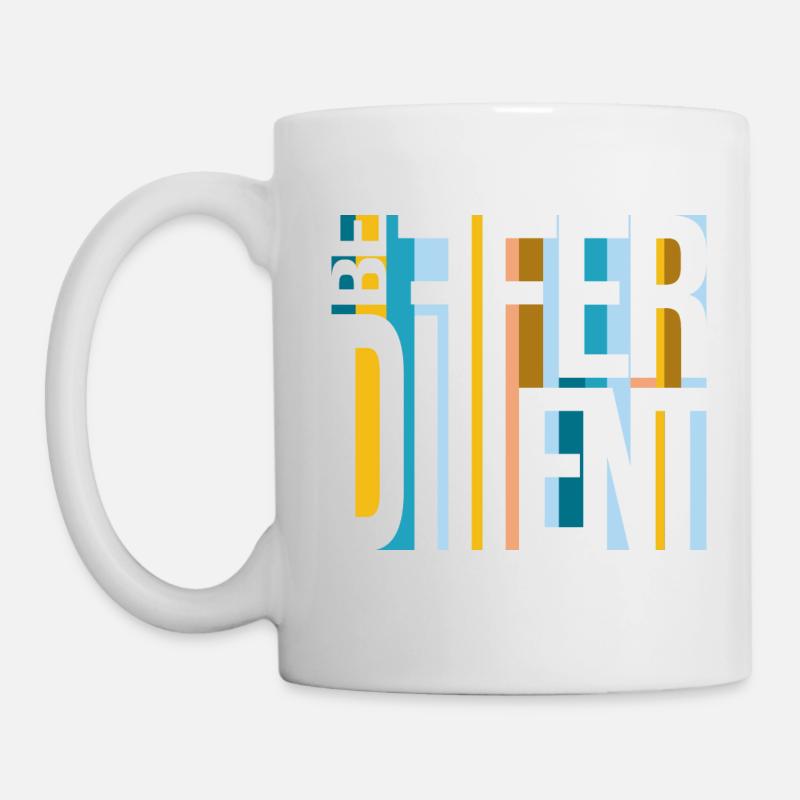 Be different - Tasse - Weiß