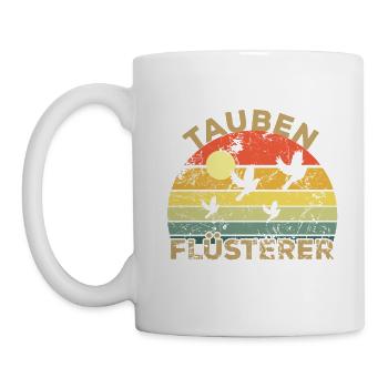 Tauben Flüsterer - Tasse - Weiß - Links