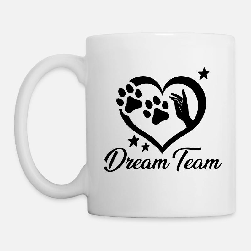 Dream Team: Ihr und Eure Hunde! - Tasse - Weiß