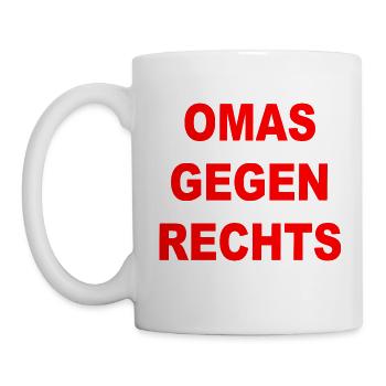 omas gegen rechts - Tasse - Weiß - Links