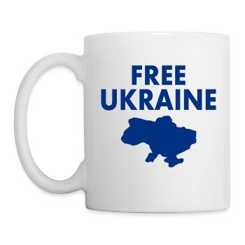 Free ukraine - Mug - white - Left