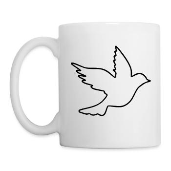 dove of peace - Mug - white - Left