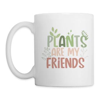 Plants are my friends Plant mom botanical - Mug - white - Left