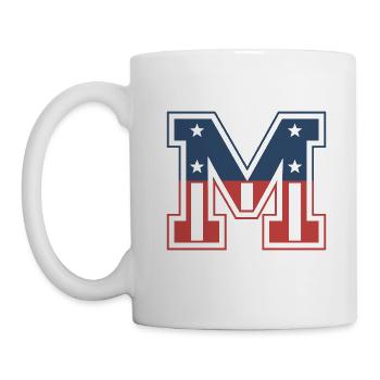 Letter M USA - Mug - white - Left
