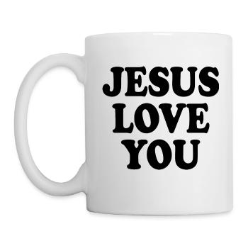 Jesus love you - Mug blanc - blanc - Gauche