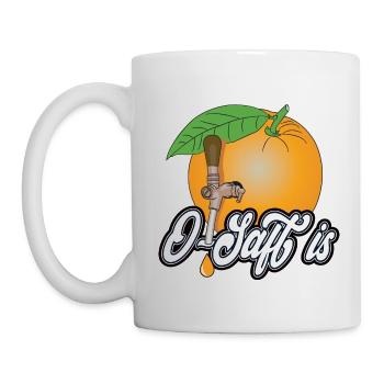 O Saft is! Geschenk, Fitness, Gesundheit - Tasse - Weiß - Links