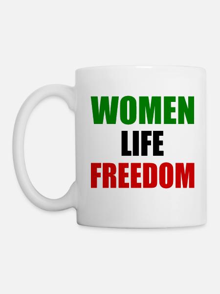 Women life freedom - Tasse - Weiß