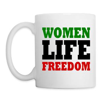 Women life freedom iran - Tasse - Weiß - Links