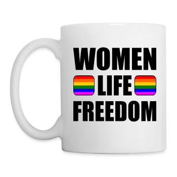 Women life freedom - Tasse - Weiß - Links