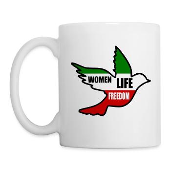 Women life freedom - Tasse - Weiß - Links