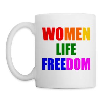 Women life freedom - Tasse - Weiß - Links