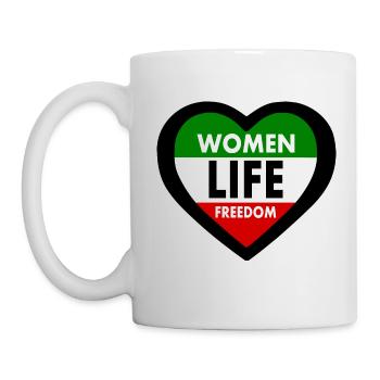 Women life freedom - Tasse - Weiß - Links