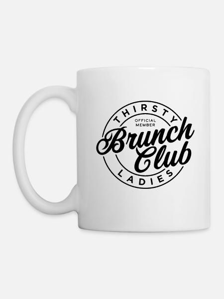 Club de brunch pour dames assoiffées - Mug blanc - blanc