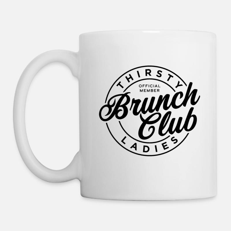 Club de brunch pour dames assoiffées - Mug blanc - blanc