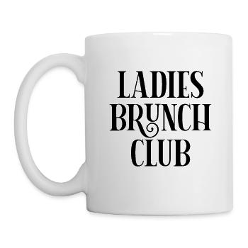 Damen Brunch Club - Tasse - Weiß - Links
