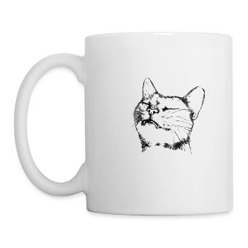 Glückselig - Tasse - Weiß - Links