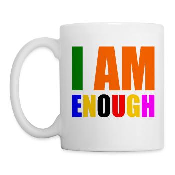 I am enough - Tasse - Weiß - Links