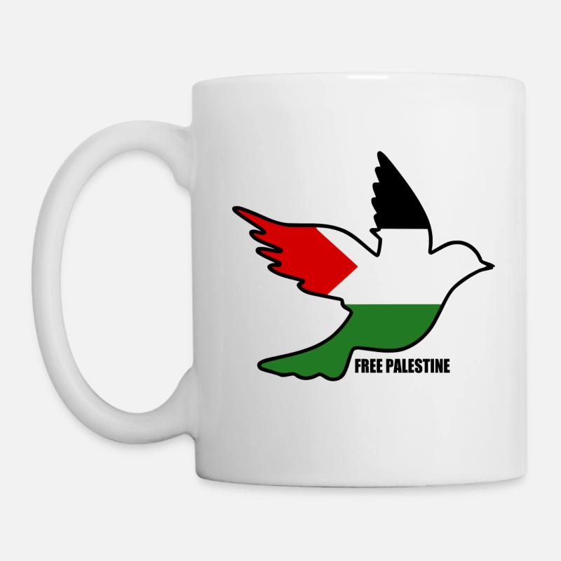 Free palestine - Mug blanc - blanc