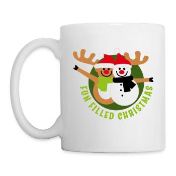 Noël rempli de plaisir - Mug blanc - blanc - Gauche
