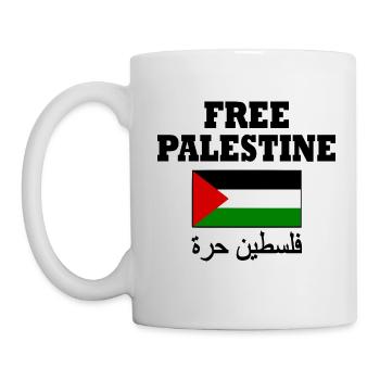 Free palestine - Mug blanc - blanc - Gauche
