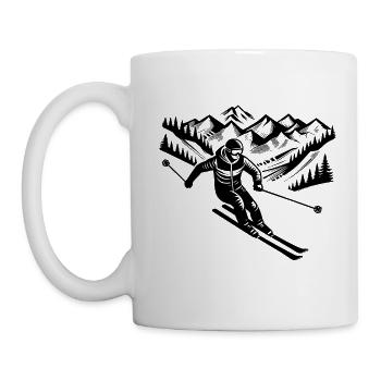 Skier - Mug - white - Left