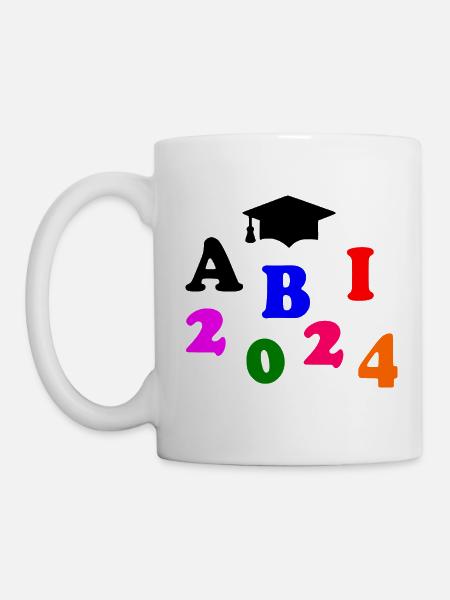 Abi 2024 - Tasse - Weiß
